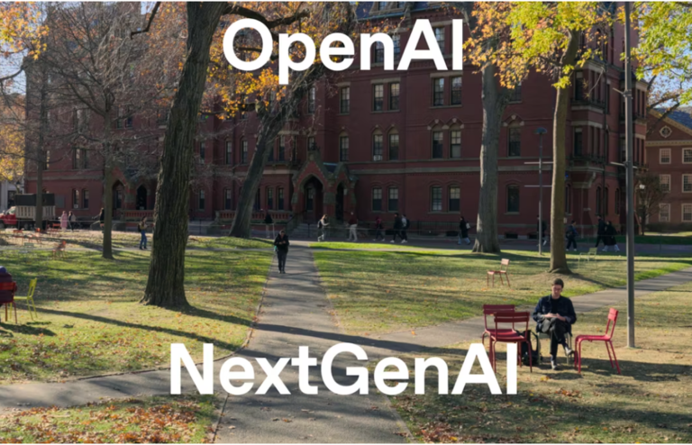 Screenshot from OpenAI’s official NextGenAI video.